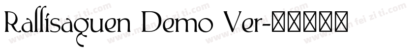 Rallisaguen Demo Ver字体转换